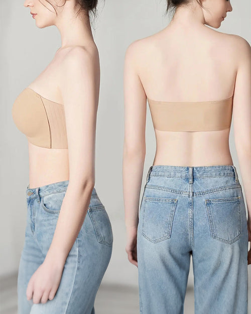Front Clasp Strapless Push-Up Bra