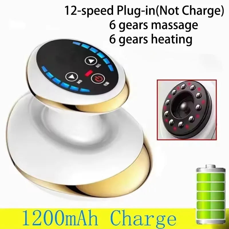 6/9 Gear Negative Pressure Vacuum Suction Cup Body Fat Burner Guasha Massage Home Rechargeable Electric Relief Cupping Massager