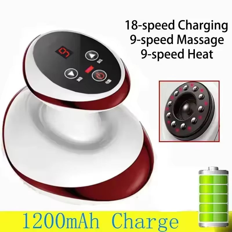 6/9 Gear Negative Pressure Vacuum Suction Cup Body Fat Burner Guasha Massage Home Rechargeable Electric Relief Cupping Massager