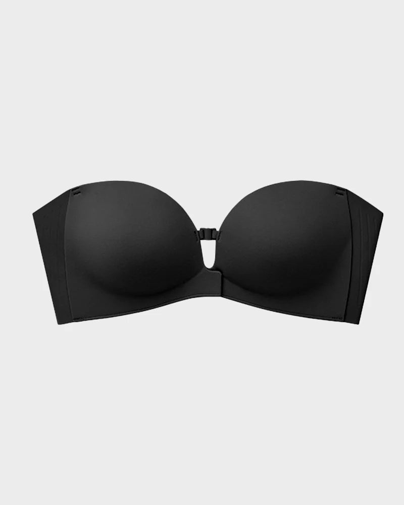 Front Clasp Strapless Push-Up Bra