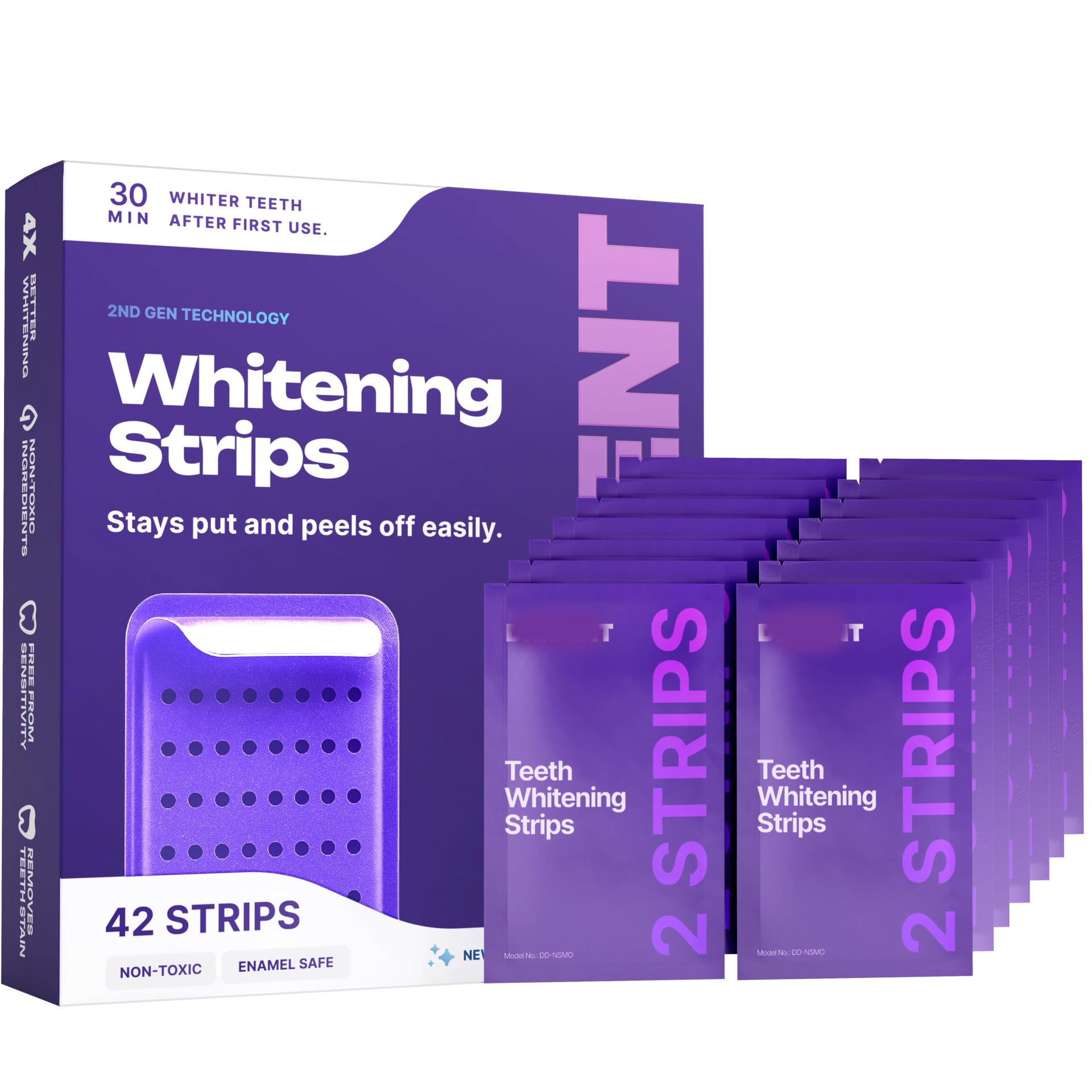 Purple Whitening Strips – Fast-Acting Color-Correction for Yellow Tones
